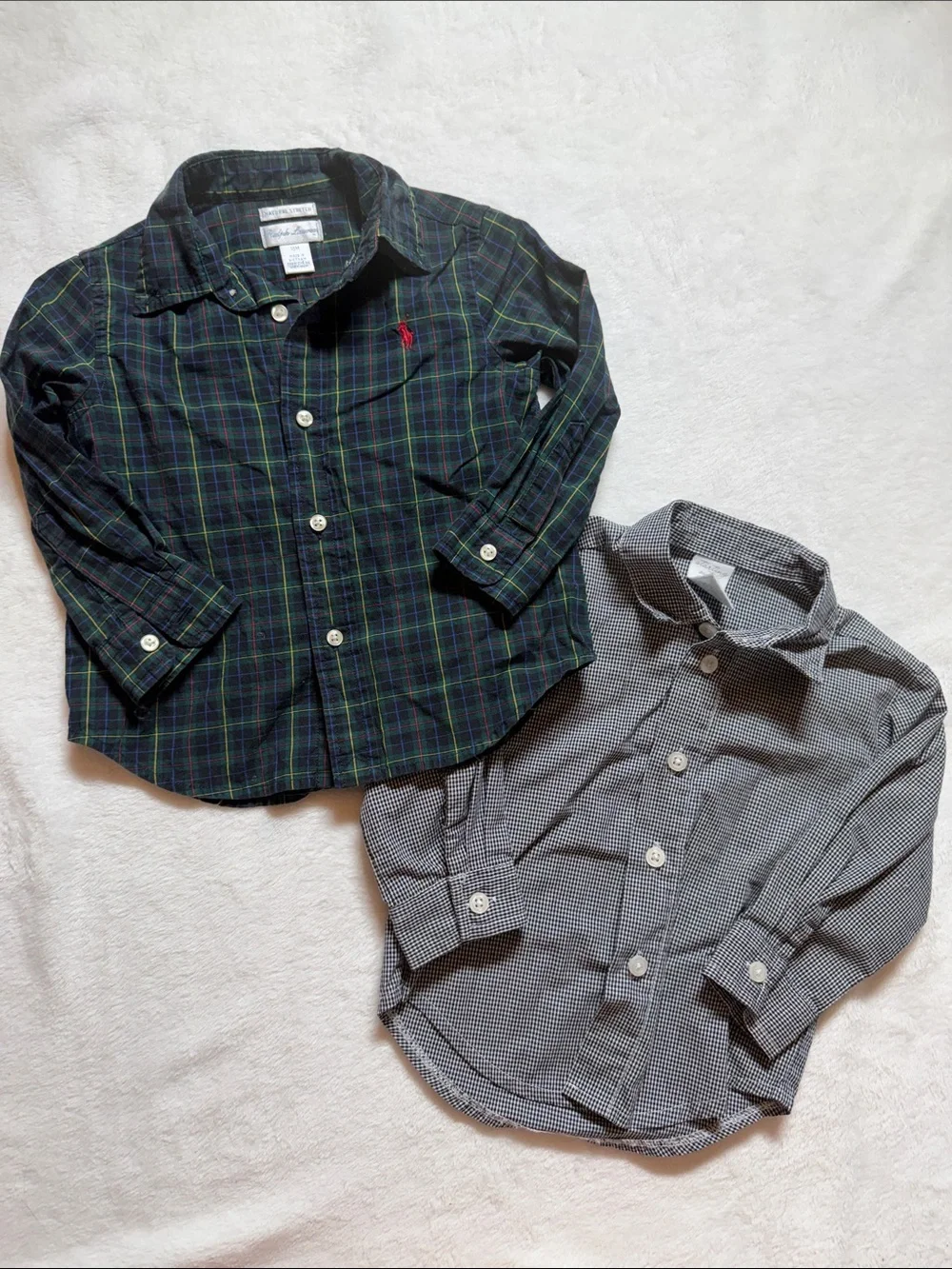 EUC Ralph Lauren & starting out button down shirts 18mo